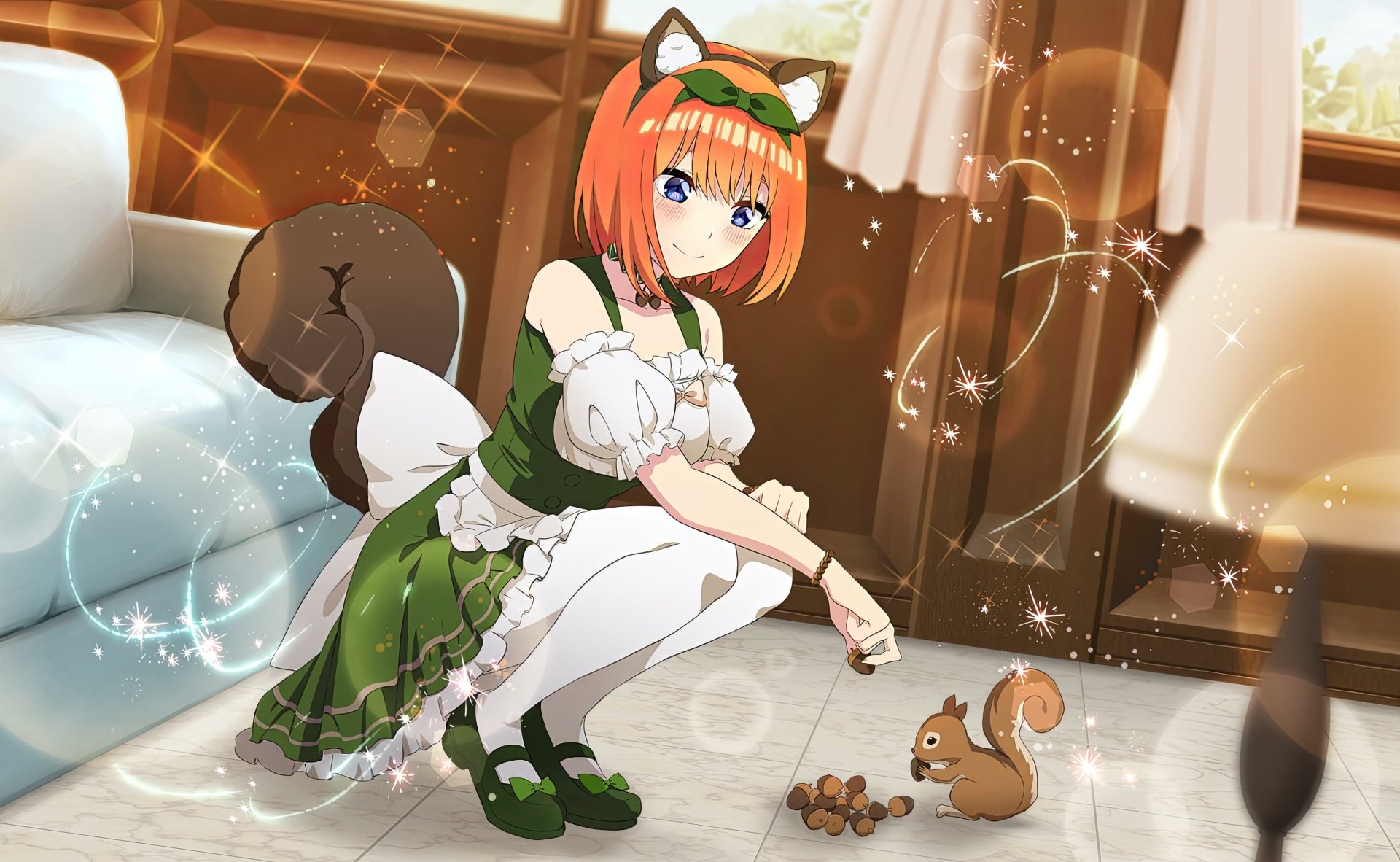 Download Yotsuba Nakano Anime The Quintessential Quintuplets 4k Ultra HD Wallpaper