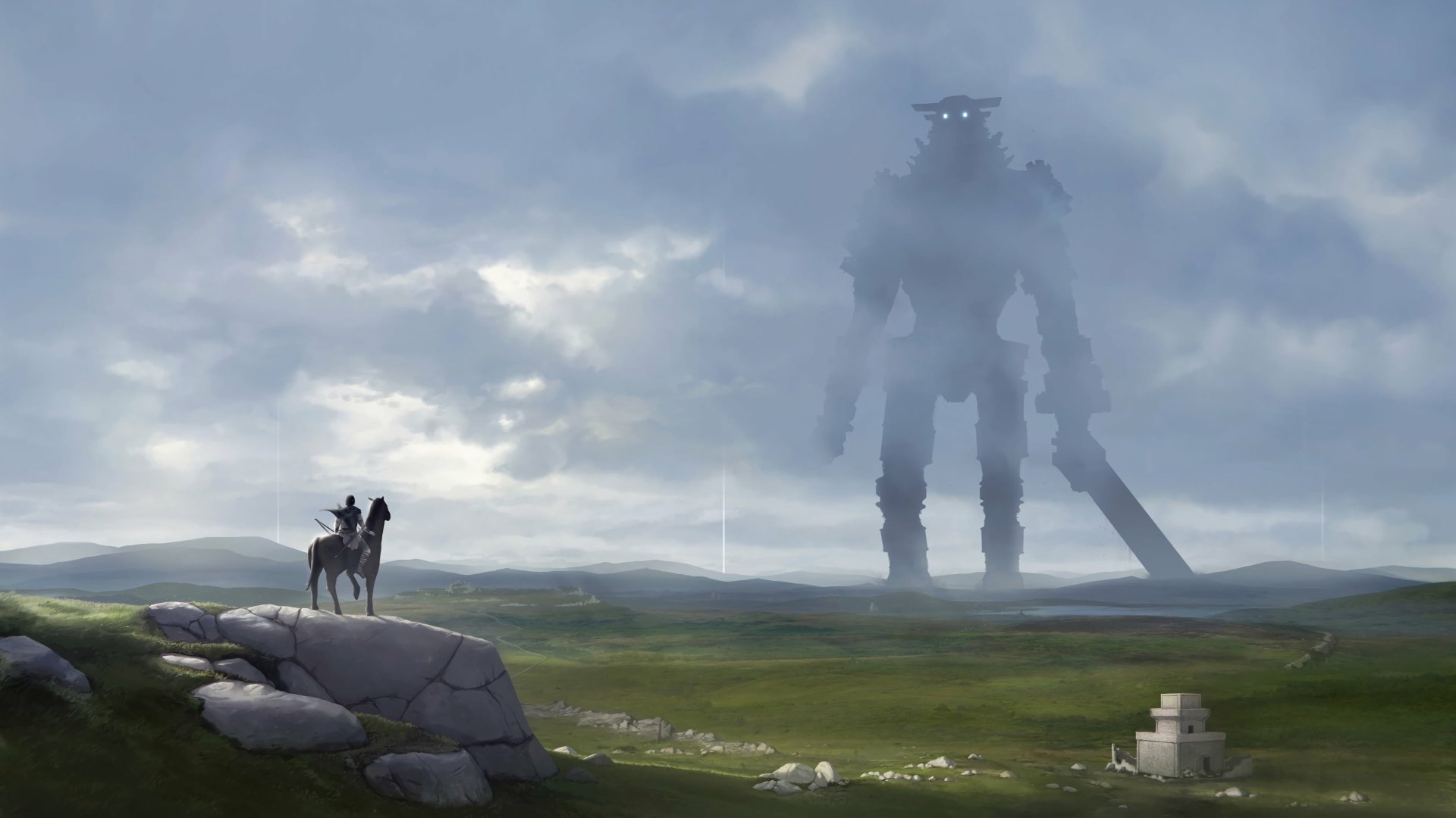 HD desktop wallpaper: Giant, Video Game, Shadow Of The Colossus