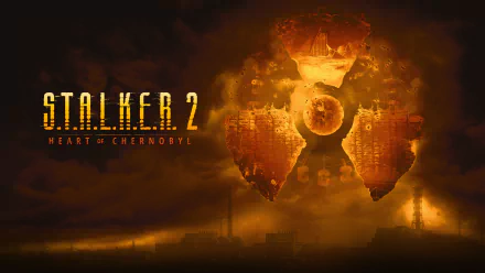 HD wallpaper of S.T.A.L.K.E.R. 2: Heart of Chernobyl featuring iconic imagery with ominous industrial backdrop and glowing radioactive elements for desktop background.