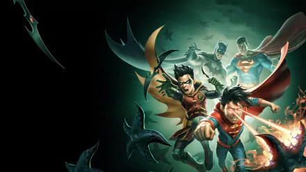 movie Batman and Superman: Battle of the Super Sons HD Desktop Wallpaper | Background Image