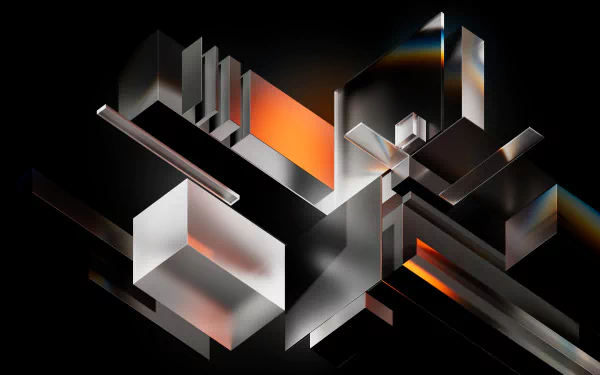 Abstract geometric shapes in a high-definition desktop wallpaper.