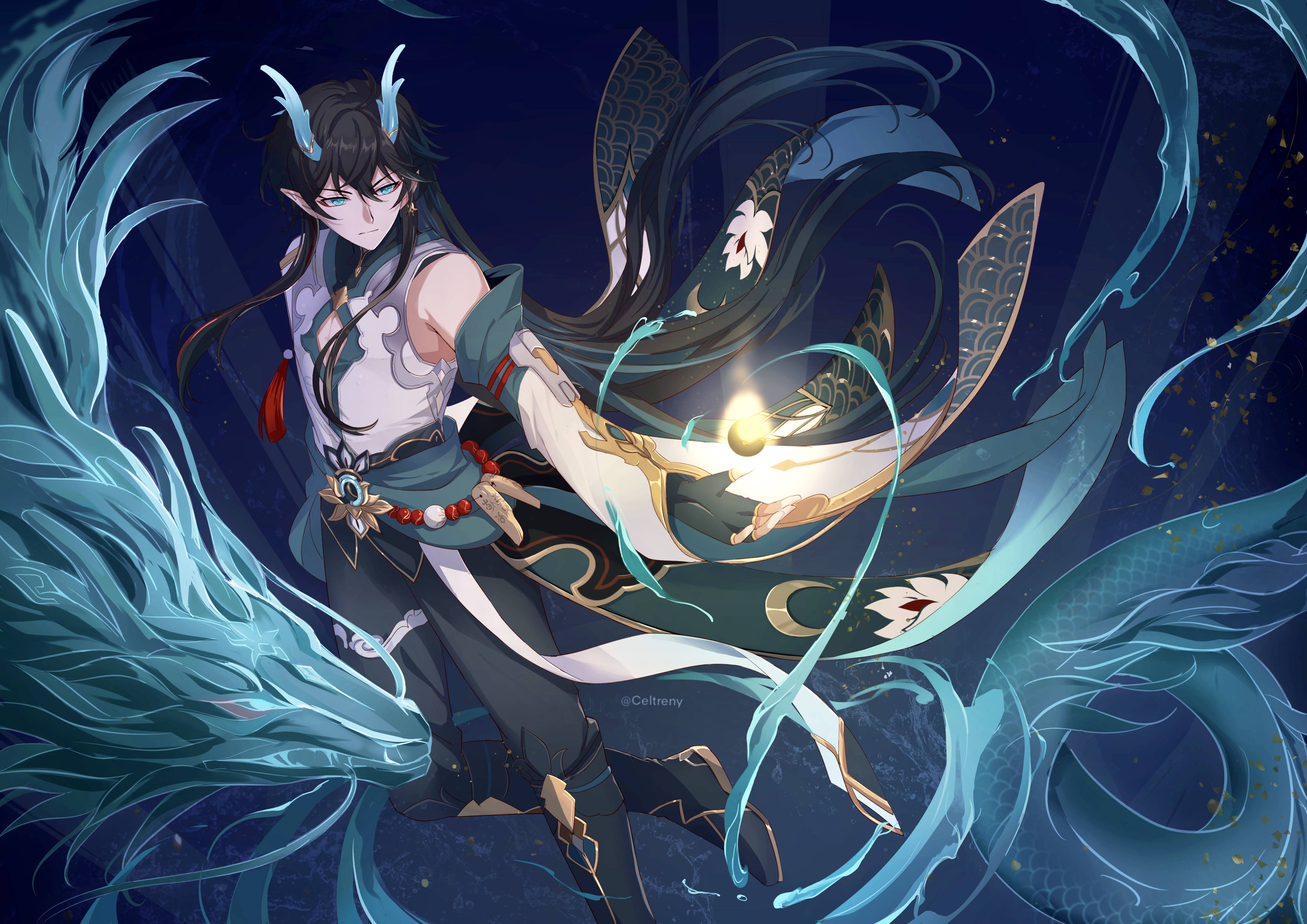 Dan Heng in dragon form