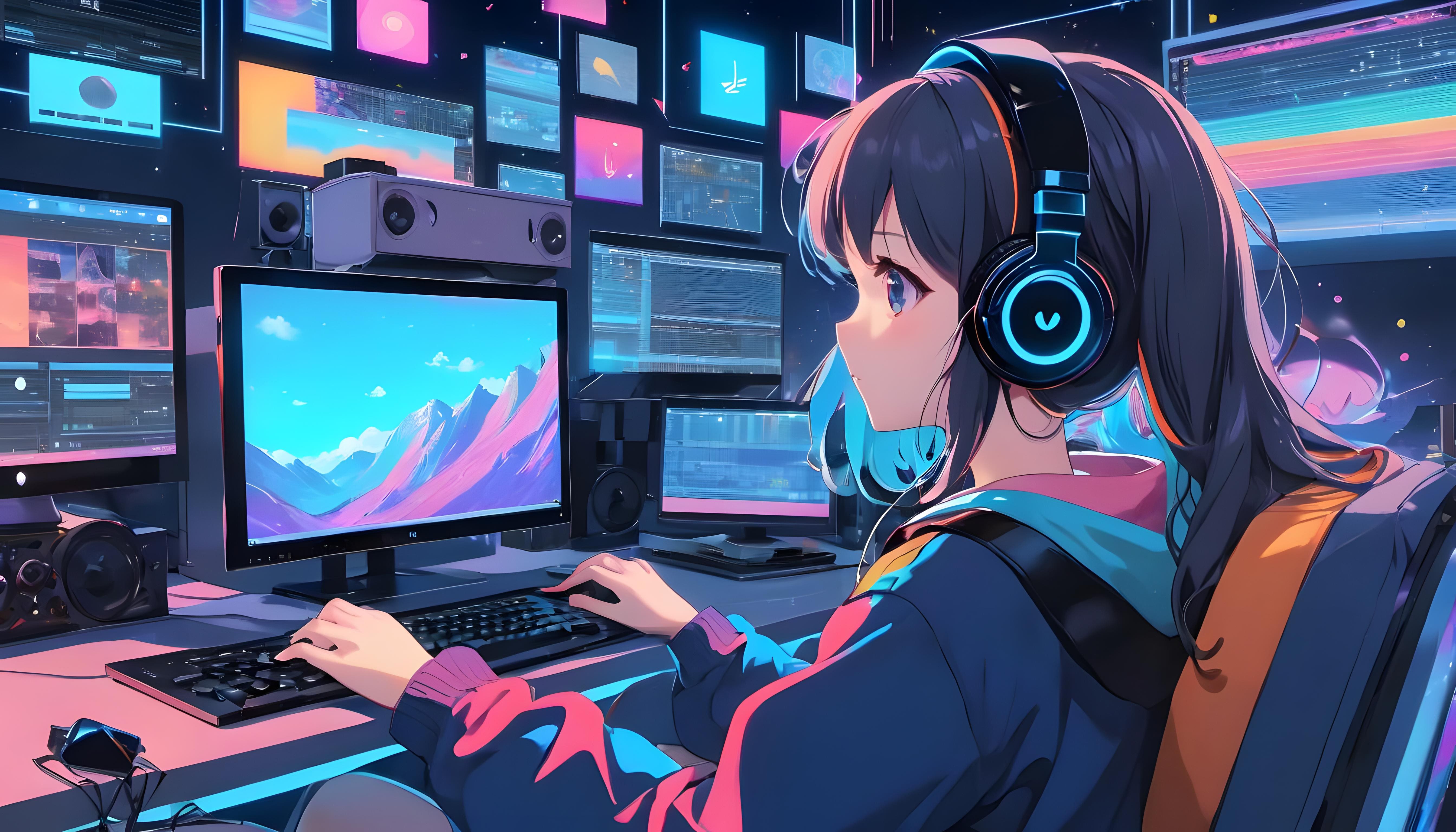 Girls gamers. ➖➖➖➖➖➖➖➖➖➖➖➖➖➖➖➖➖➖ ❤ Like if you enjoyed ❤ 💬 Comment your  thoughts 💬 📌 Tag your gamer friends 📌 ➡… | Gamers anime, Hd anime  wallpapers, Gamer girl