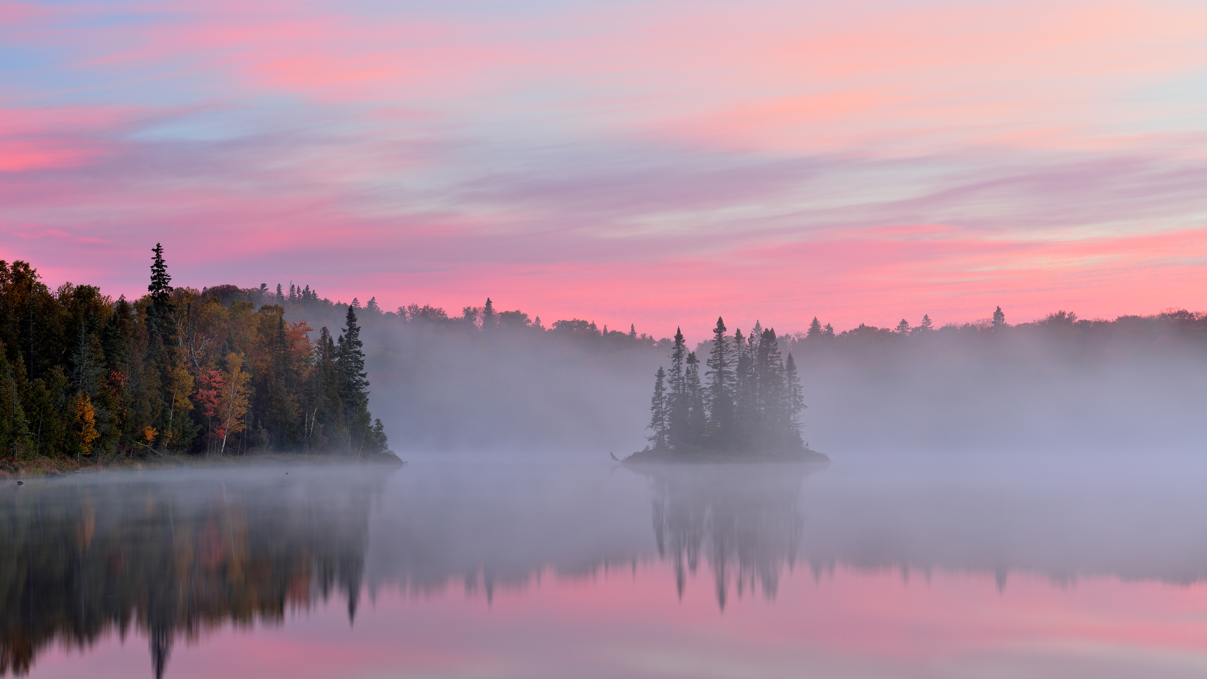 Kenny Lake at dawn, Lake Superior Provincial Park, Ontario, Canada by Don Johnston
