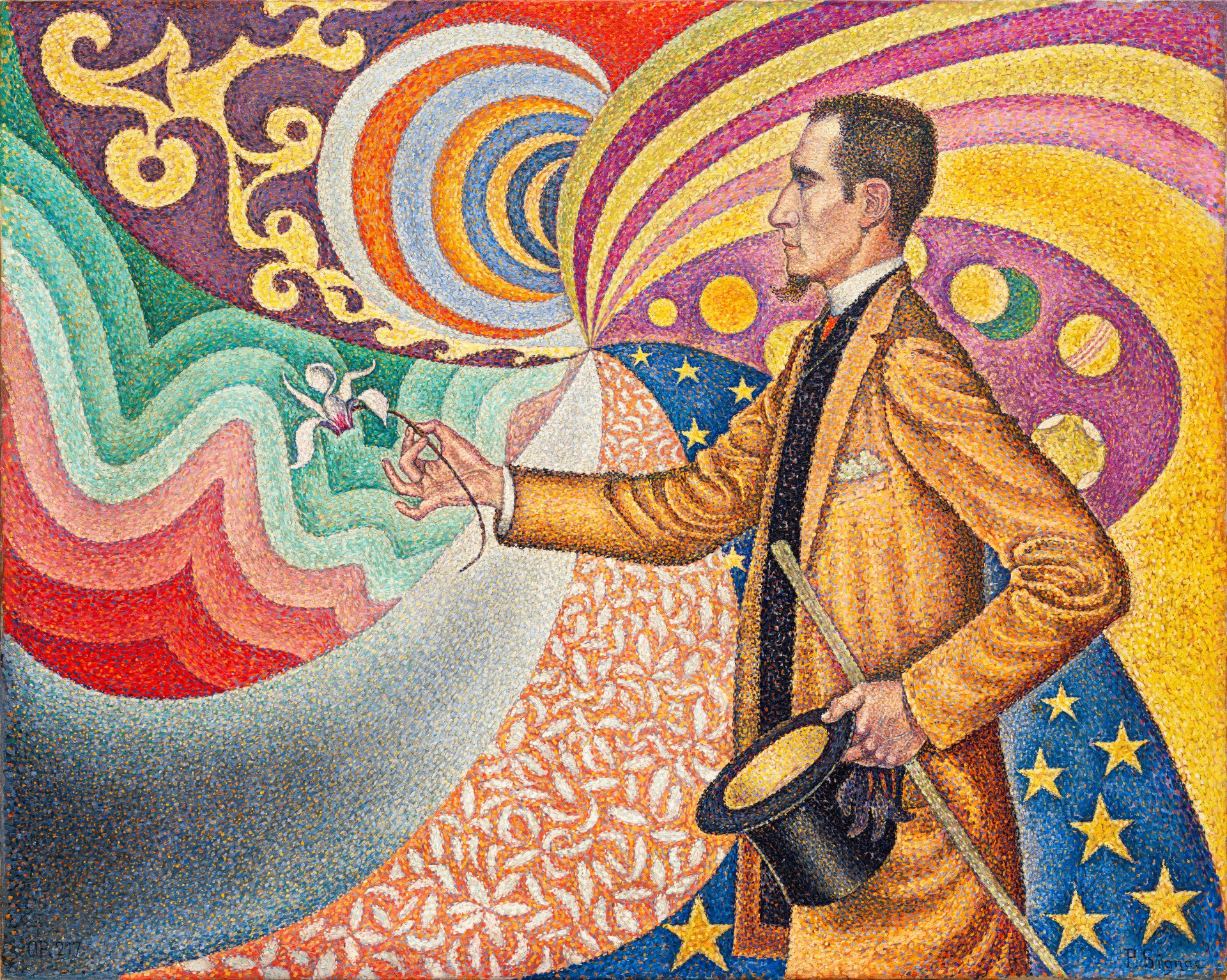 Download Hypnotist Magician Psychedelic Artistic Painting 4k Ultra HD Wallpaper by Paul Signac