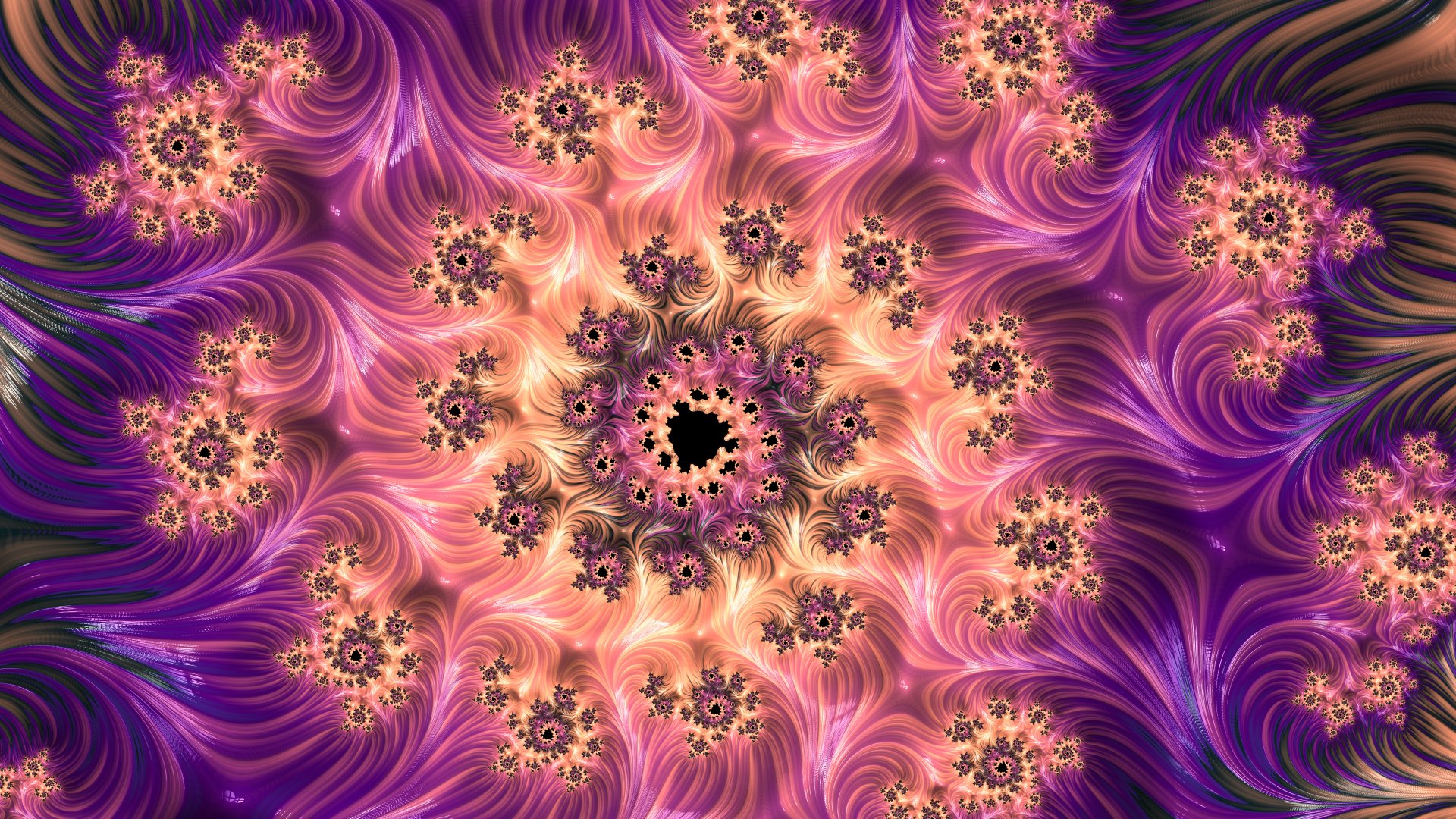 8k Trippy Psychedelic Fractal Wallpaper by Dr-Pen