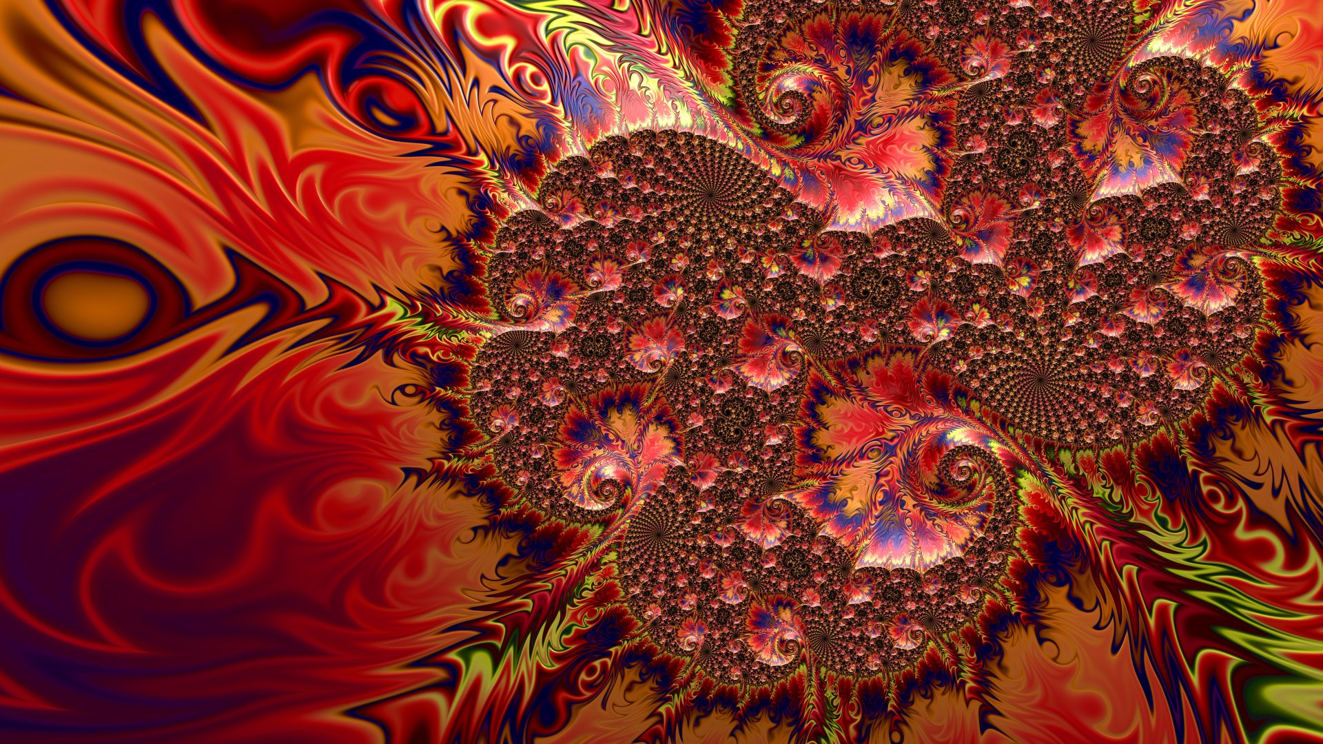 8k Trippy Psychedelic Fractal Wallpaper by Dr-Pen