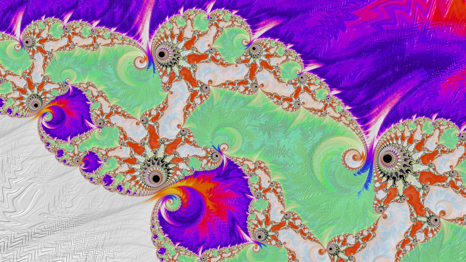 8k Trippy Psychedelic Fractal Wallpaper by Dr-Pen