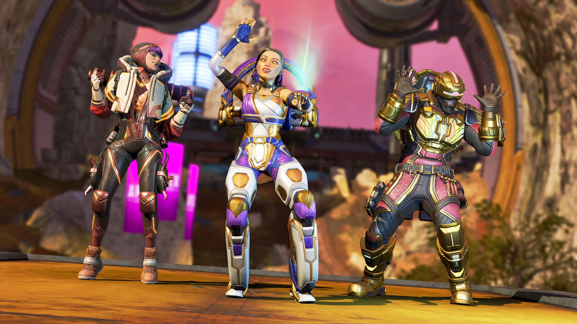 Download Wattson (Apex Legends) Conduit (Apex Legends) Newcastle (Apex Legends) Video Game Apex Legends 4k Ultra HD Wallpaper
