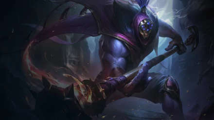 HD Wallpaper of Jax from League of Legends with dynamic pose for desktop background.