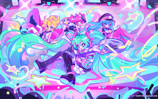 Hatsune Miku Rin (Muse Dash) Marija (Muse Dash) Buro (Muse Dash) video game Muse Dash HD Desktop Wallpaper | Background Image