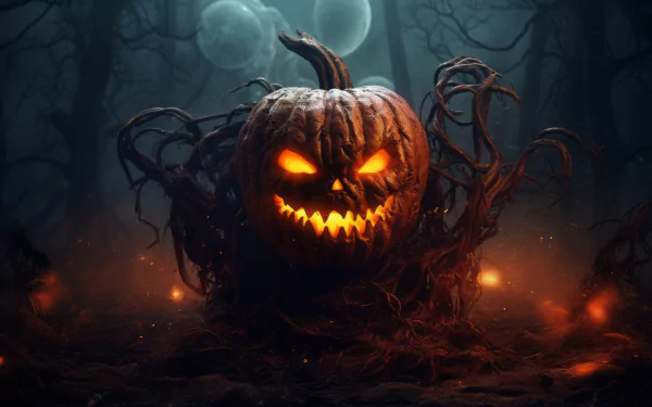 Halloween Night Village: Scary Jack-o'-Lanterns 4K Ultra HD by Patrik Hjelm