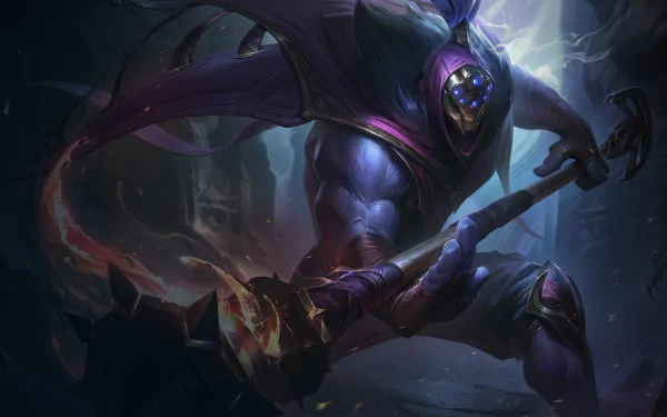 HD Wallpaper of Jax from League of Legends with dynamic pose for desktop background.