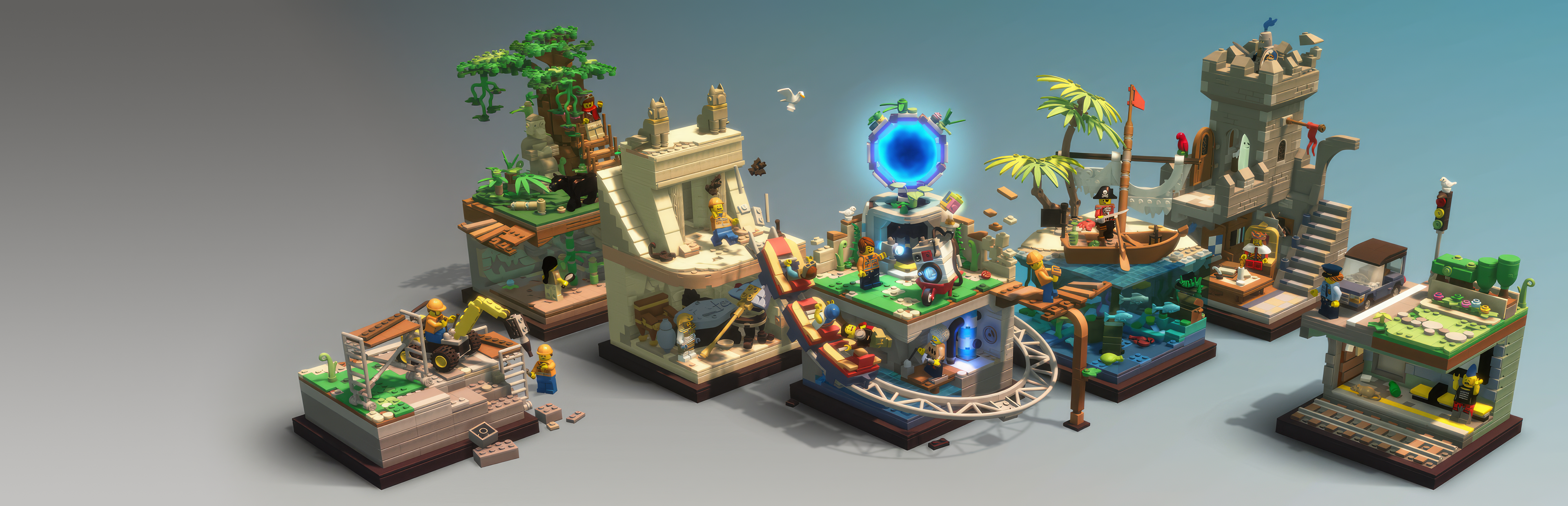 LEGO Bricktales HD Wallpaper - Creative LEGO Adventure Scene