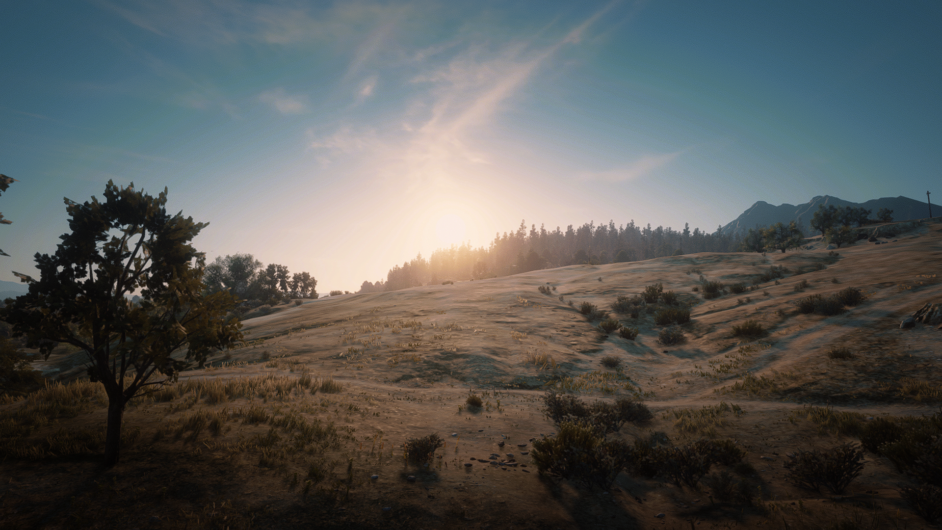 Vibrant Red Dead Redemption 2 desktop wallpaper with picturesque scenery, capturing the essence of the game's visual appeal.