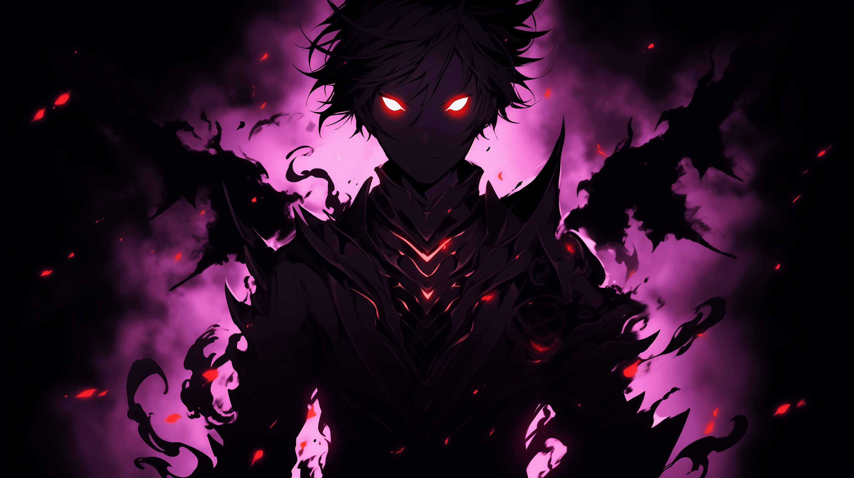 Dark Anime Devil HD Wallpaper | Phonk Style Background by patrika