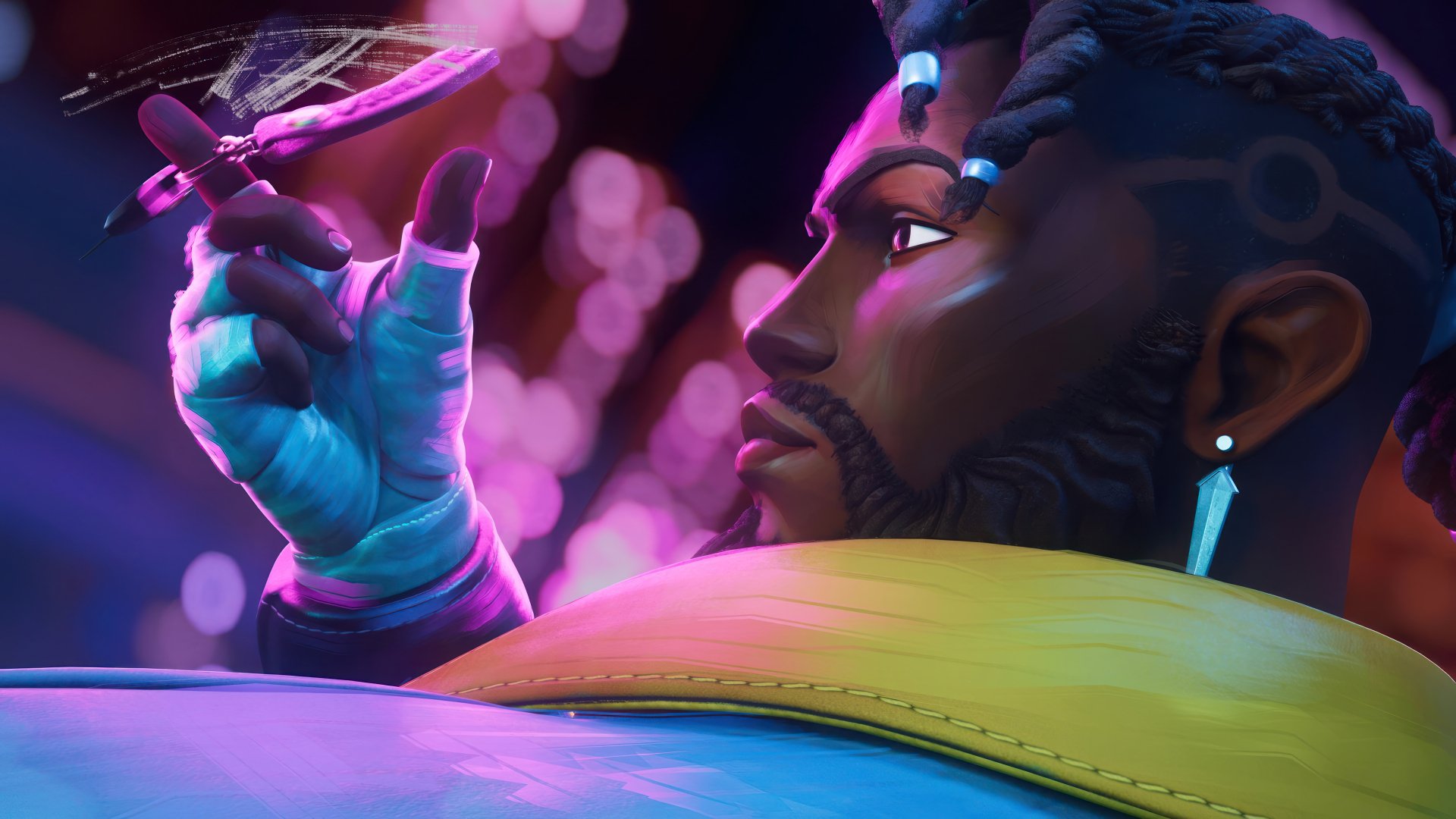 HD wallpaper featuring K'Sante from League of Legends, with a focus on the mystical Heartsteel.