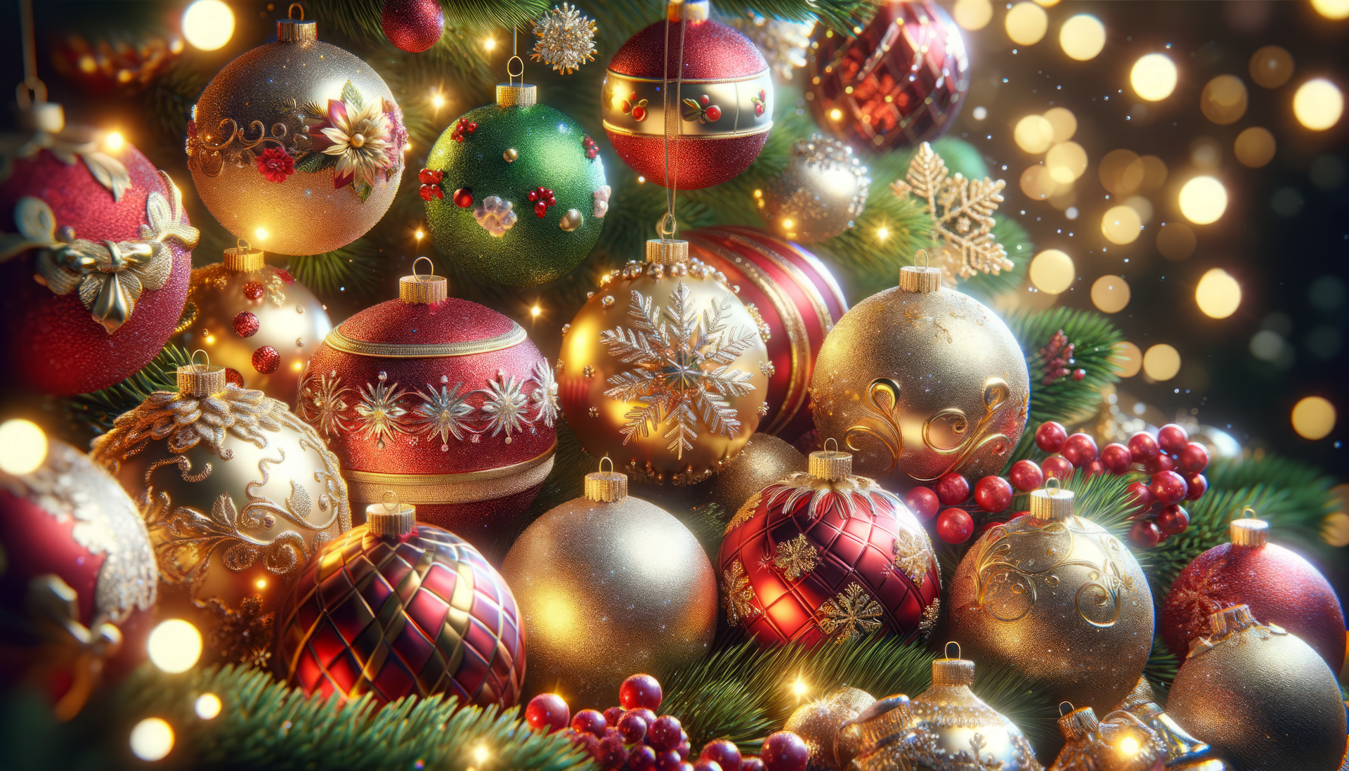Christmas Ornaments HD Wallpaper Festive Holiday Decor By Robokoboto 