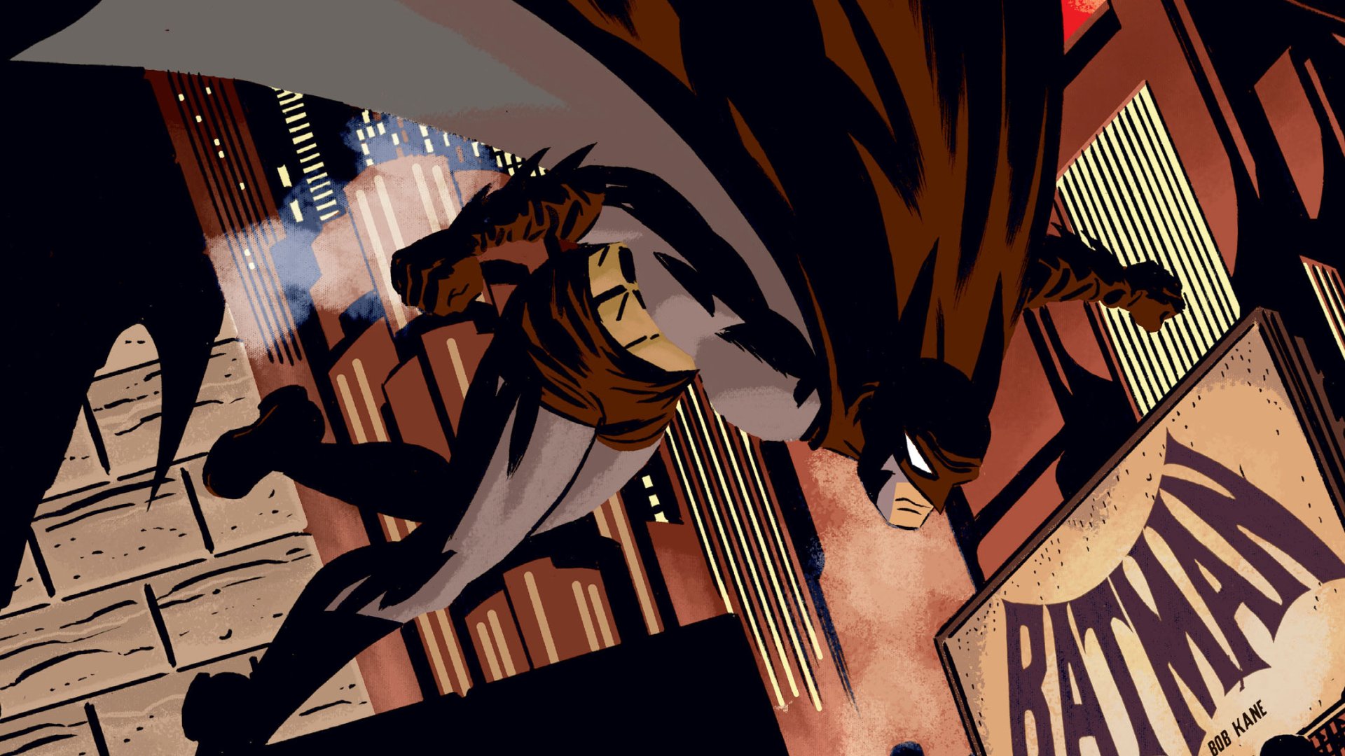 Download Comic Batman HD Wallpaper by Darwyn Cooke