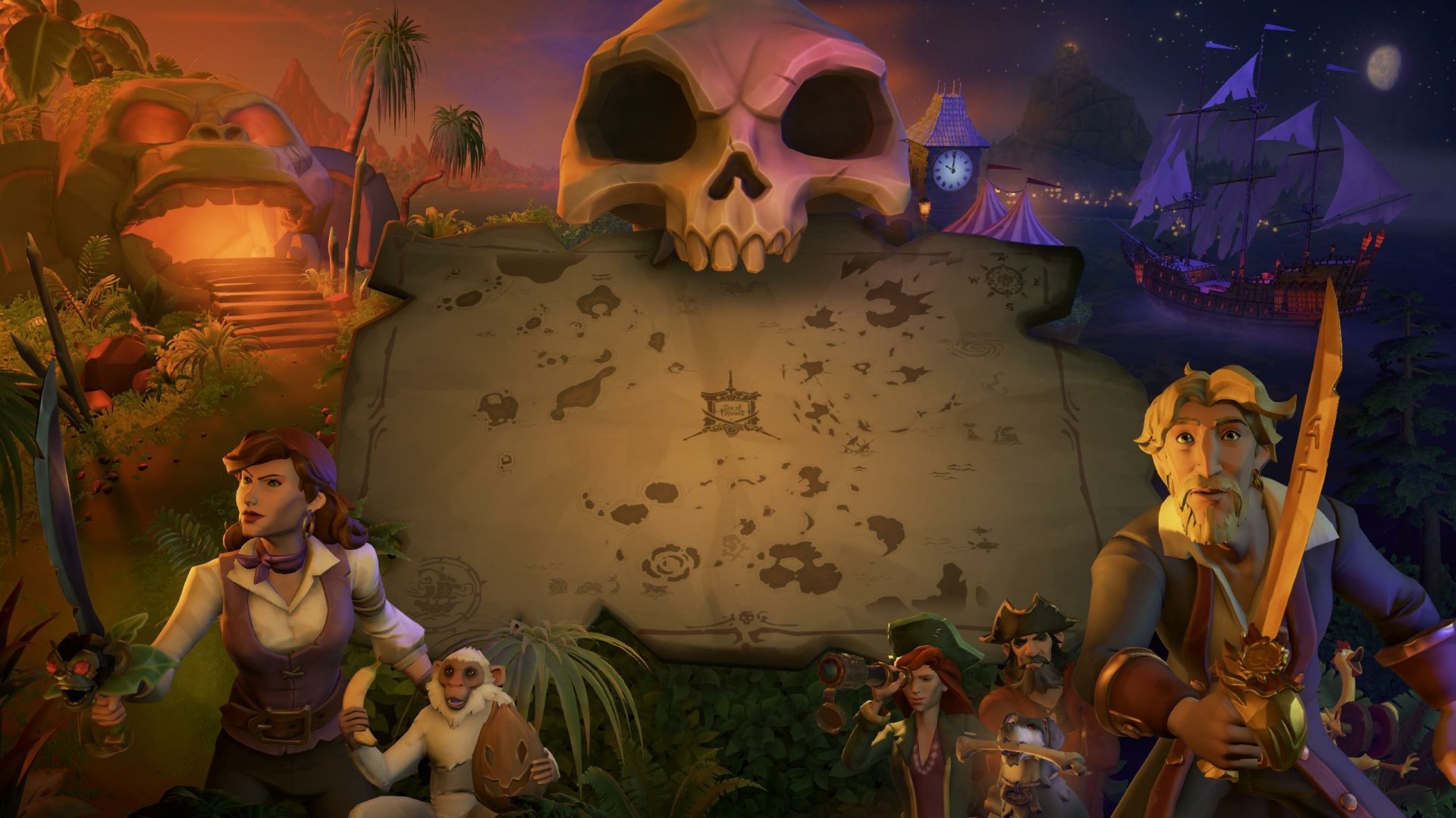 Download Monkey Island Guybrush Threepwood Elaine Marley HD Wallpaper