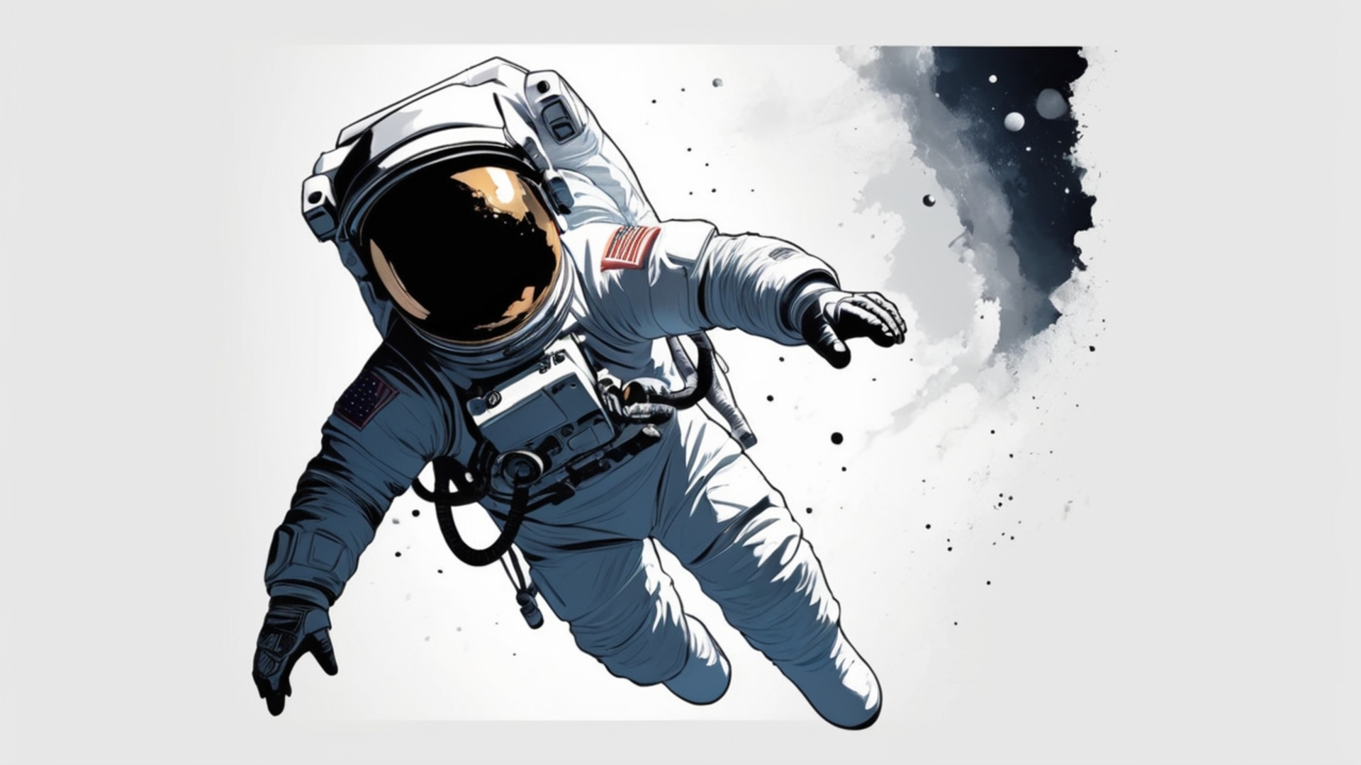 Astronaut in Space by AnimeHead