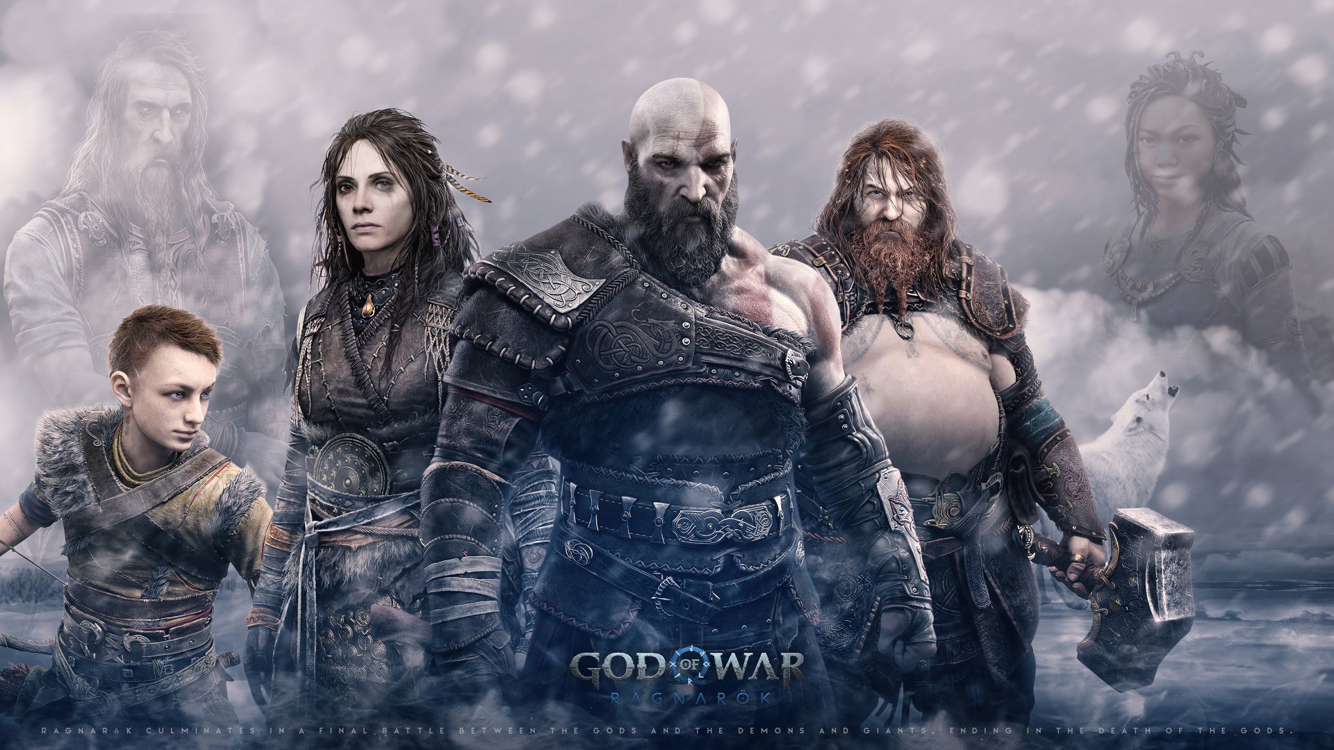 Kratos And Atreus In God Of War Ragnarok HD Wallpaper 3840x2160 
