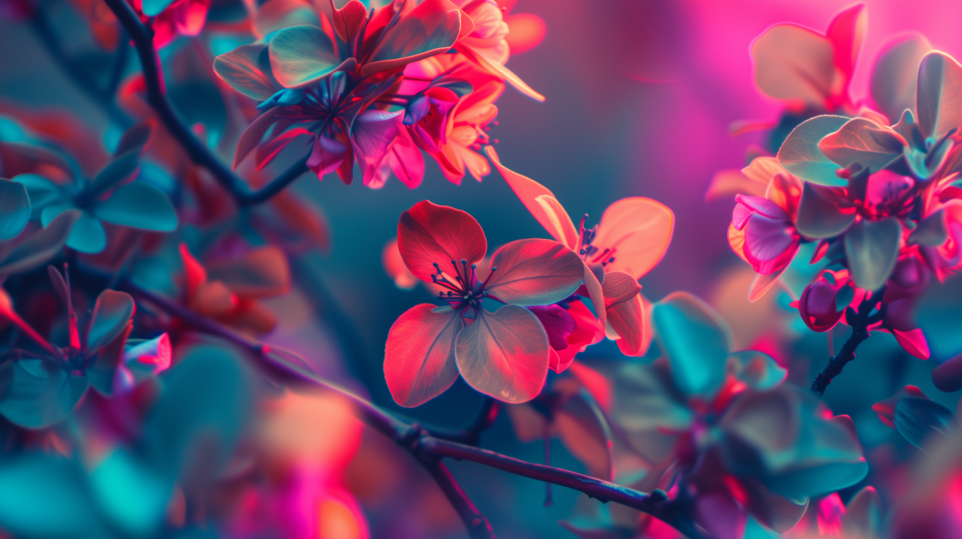 Colorful spring blossom HD desktop wallpaper with vibrant nature background.