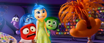 HD wallpaper featuring Inside Out 2 characters for desktop background.