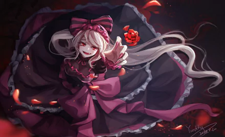 Shalltear Bloodfallen vampire Anime Overlord HD Desktop Wallpaper | Background Image