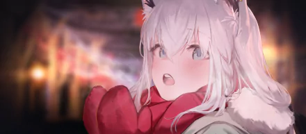 Shirakami Fubuki Anime Virtual Youtuber hololive girl anime girl HD Desktop Wallpaper | Background Image