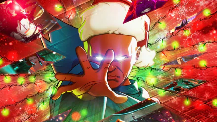 HD Wallpaper of animated character reaching out with cosmic background from the TV show What If... for desktop background.