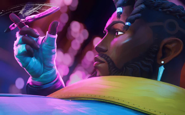 HD wallpaper featuring K'Sante from League of Legends, with a focus on the mystical Heartsteel.