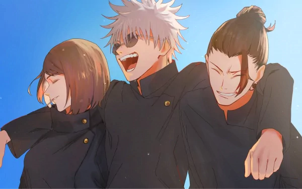 Shoko Ieiri Satoru Gojo Suguru Geto Anime Jujutsu Kaisen HD Desktop Wallpaper | Background Image