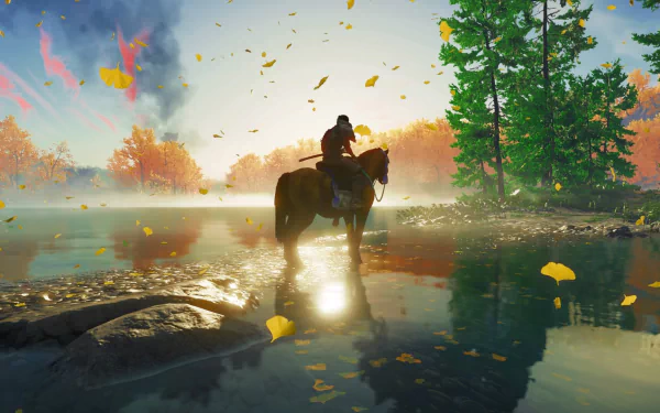 video game Ghost of Tsushima HD Desktop Wallpaper | Background Image
