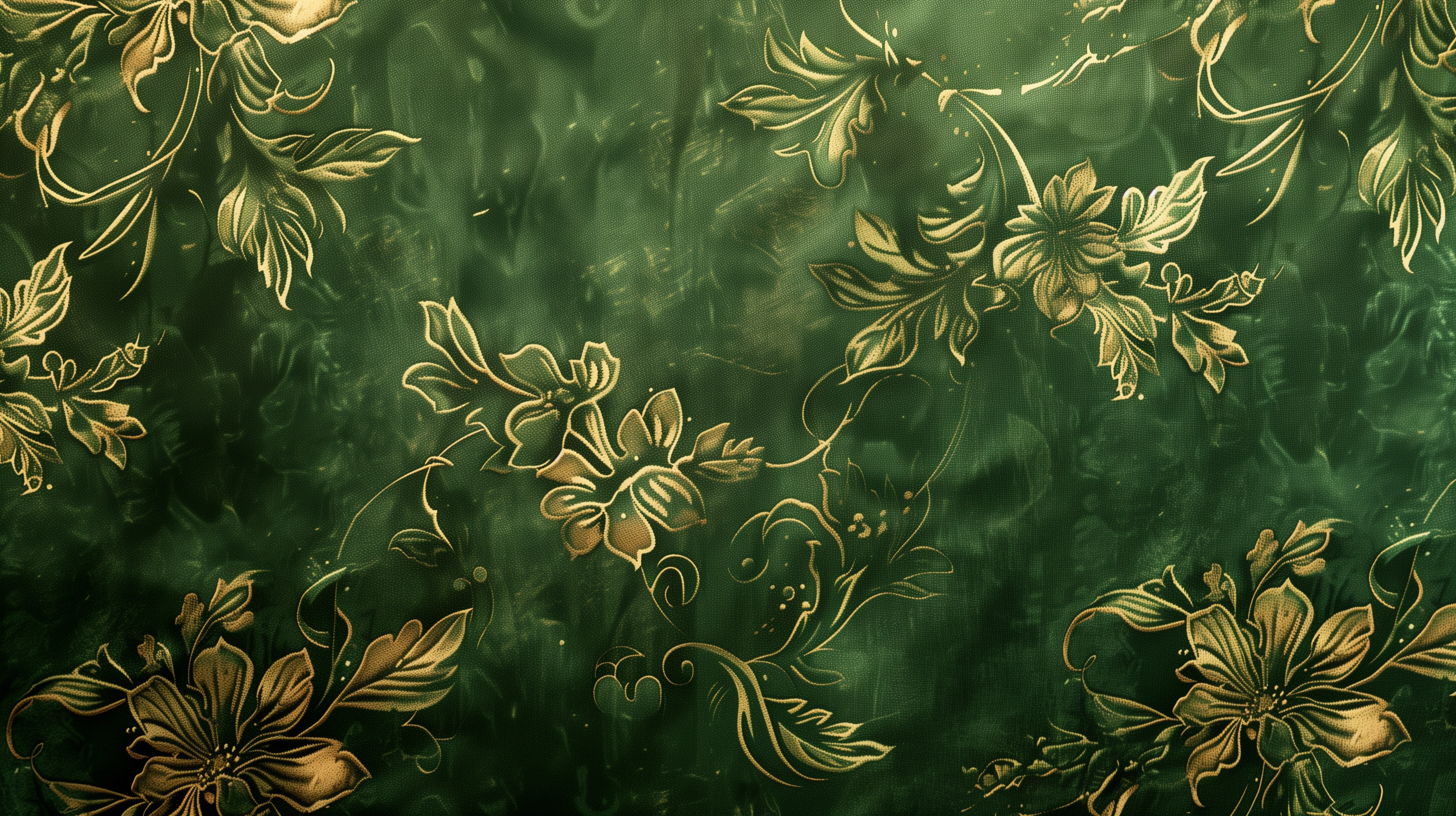 Green Floral Pattern Vector Art & Graphics