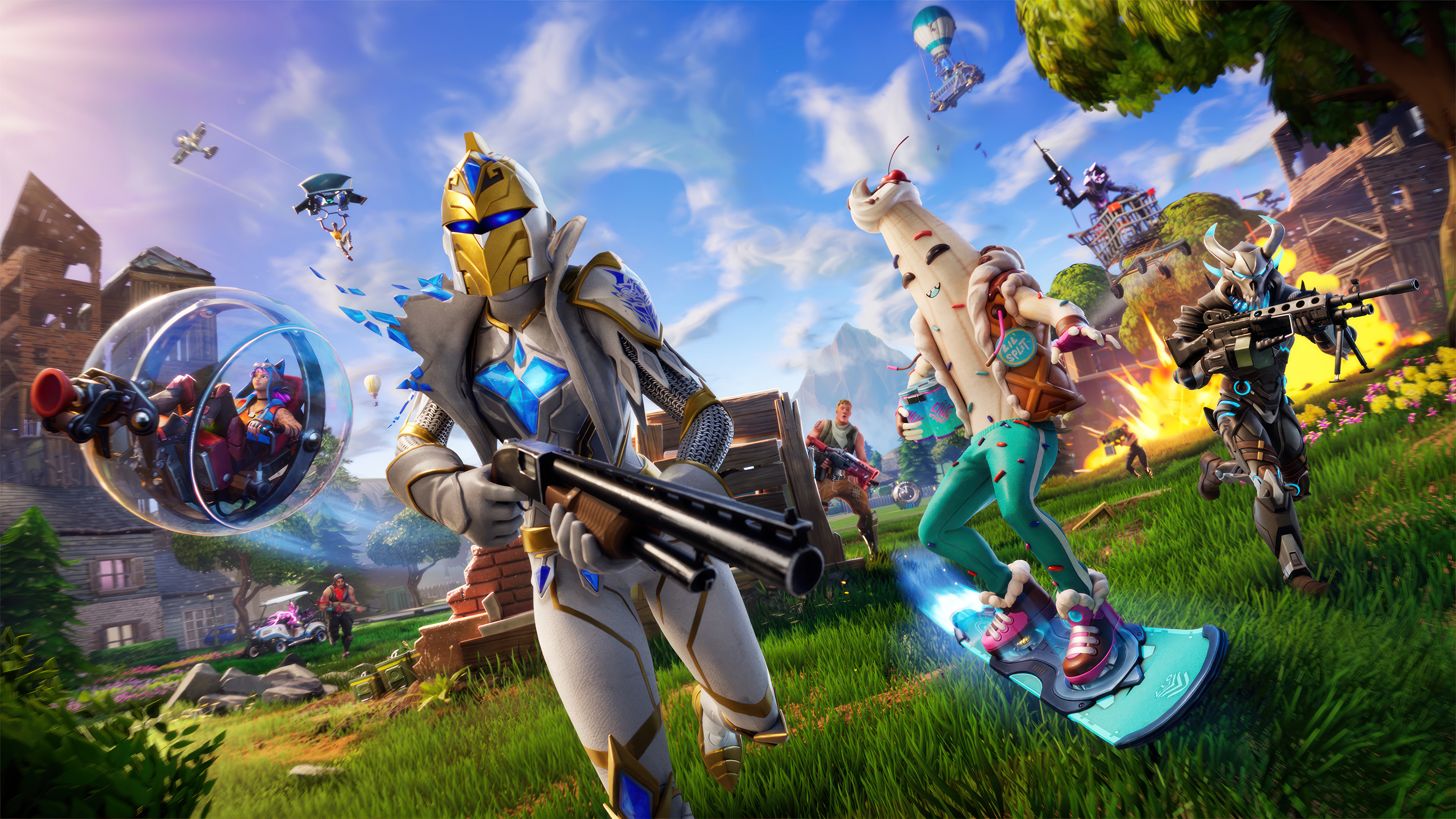 Fortnite Battle Royale Action HD Desktop Wallpaper