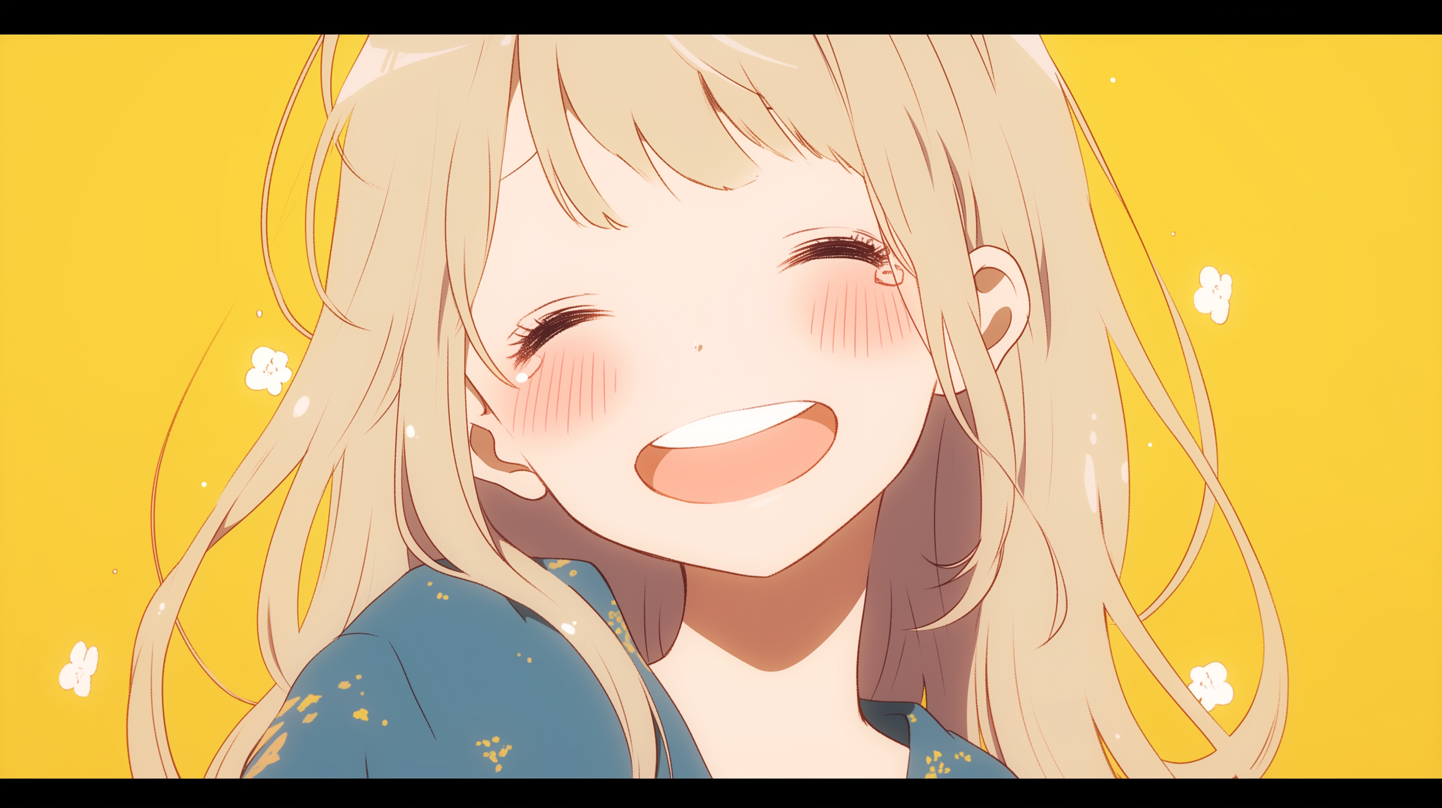 Happiness Overflow: Joyful Anime Girl - HD Wallpaper by robokoboto