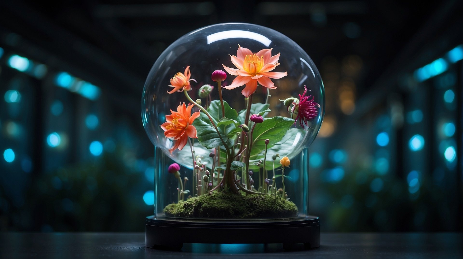 Flowers in a bowl by AnimeHead