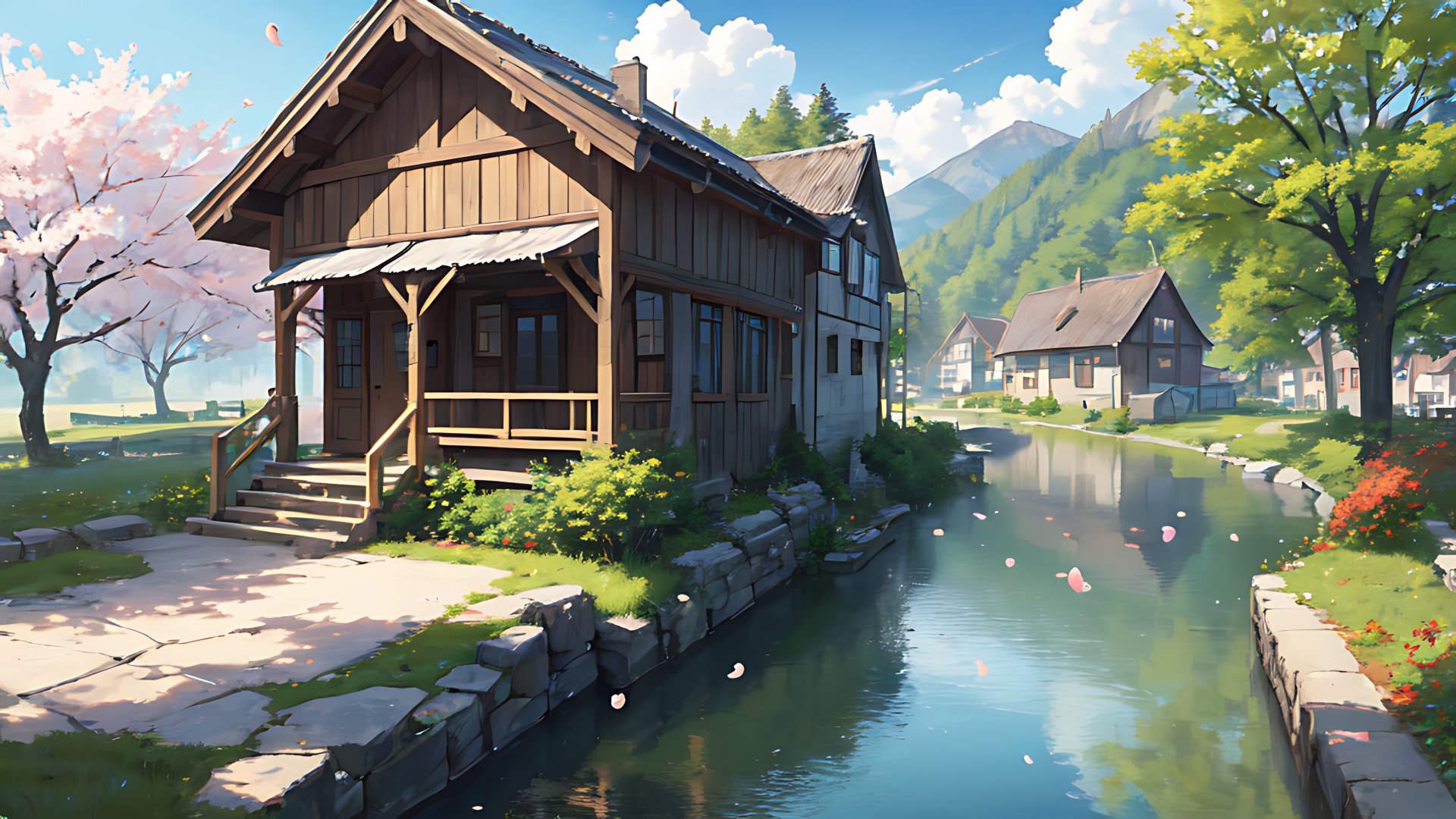 japanese village by lukychandra