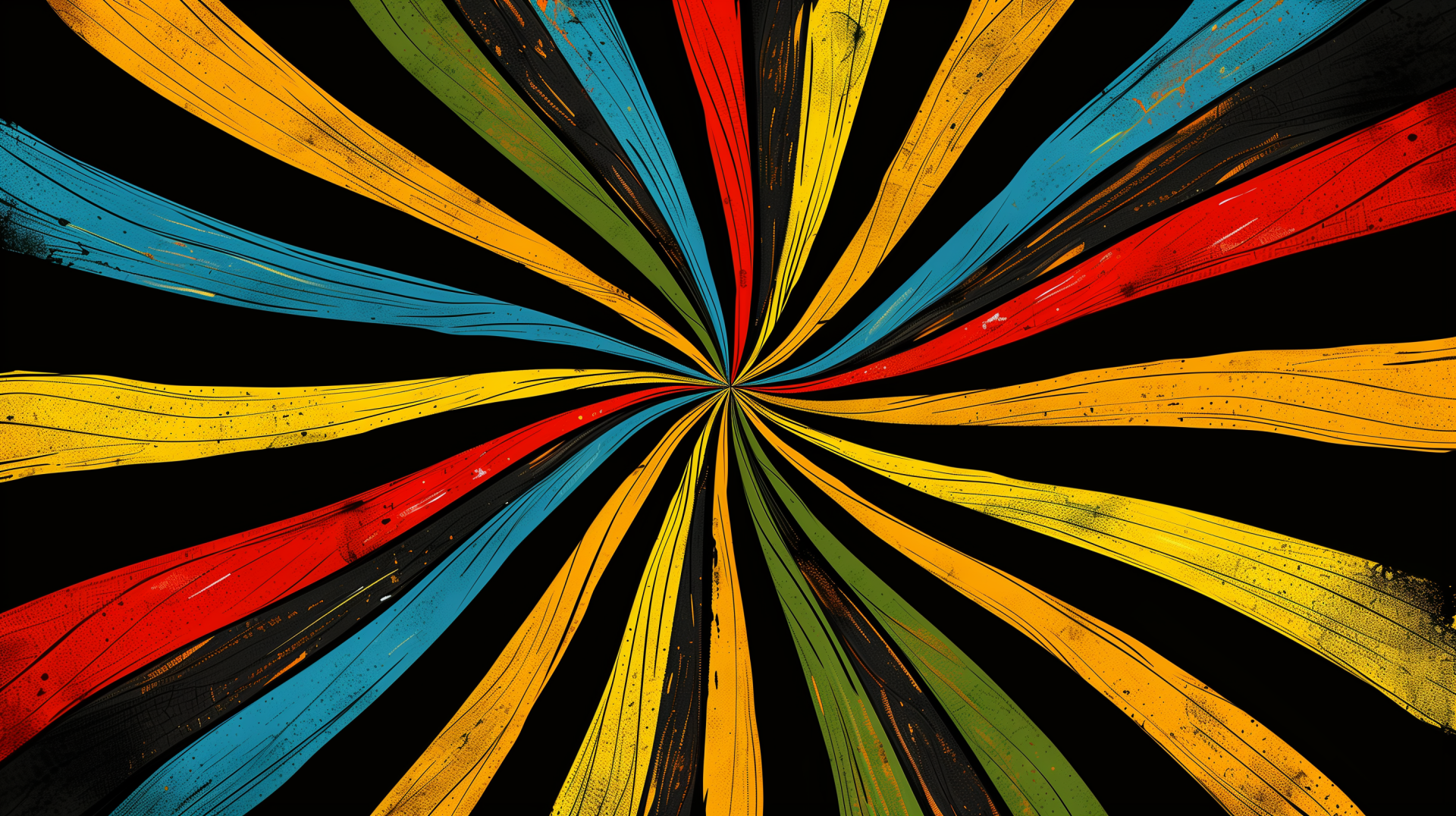 Colorful abstract radial pattern wallpaper with vibrant wood texture design in high definition.