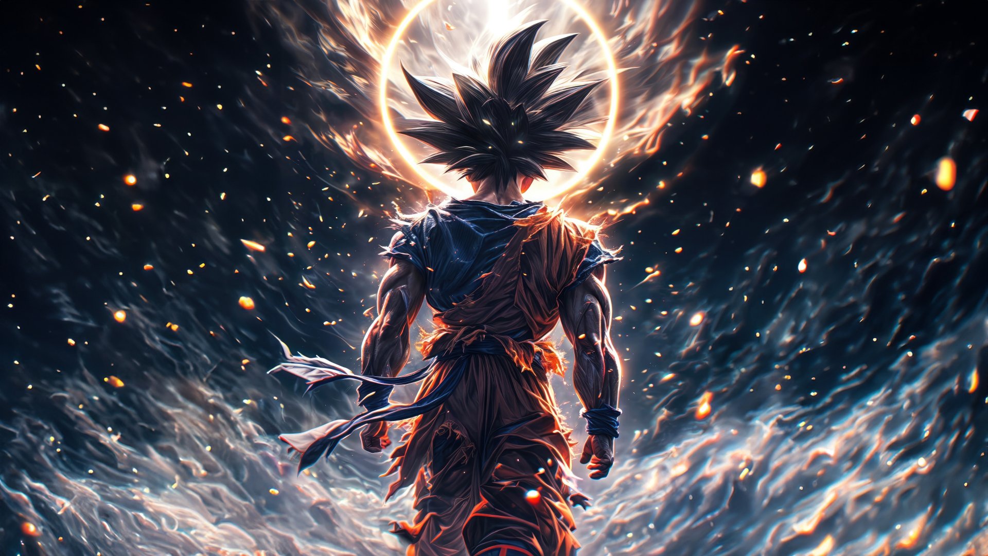 Goku Power Aura - Dragon Ball Z HD Anime Wallpaper