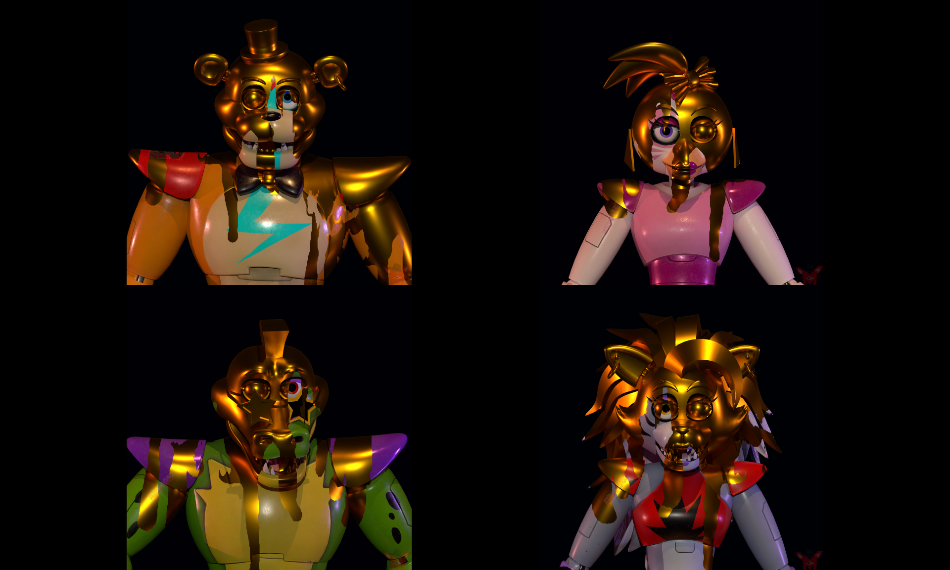 Download Glamrock Freddy (Five Nights At Freddy's) Roxanne Wolf (Five Nights At Freddy's) Video Game Five Nights At Freddy's: Security Breach Five Nights At Freddy's 8k Ultra HD Wallpaper by Mikol1987