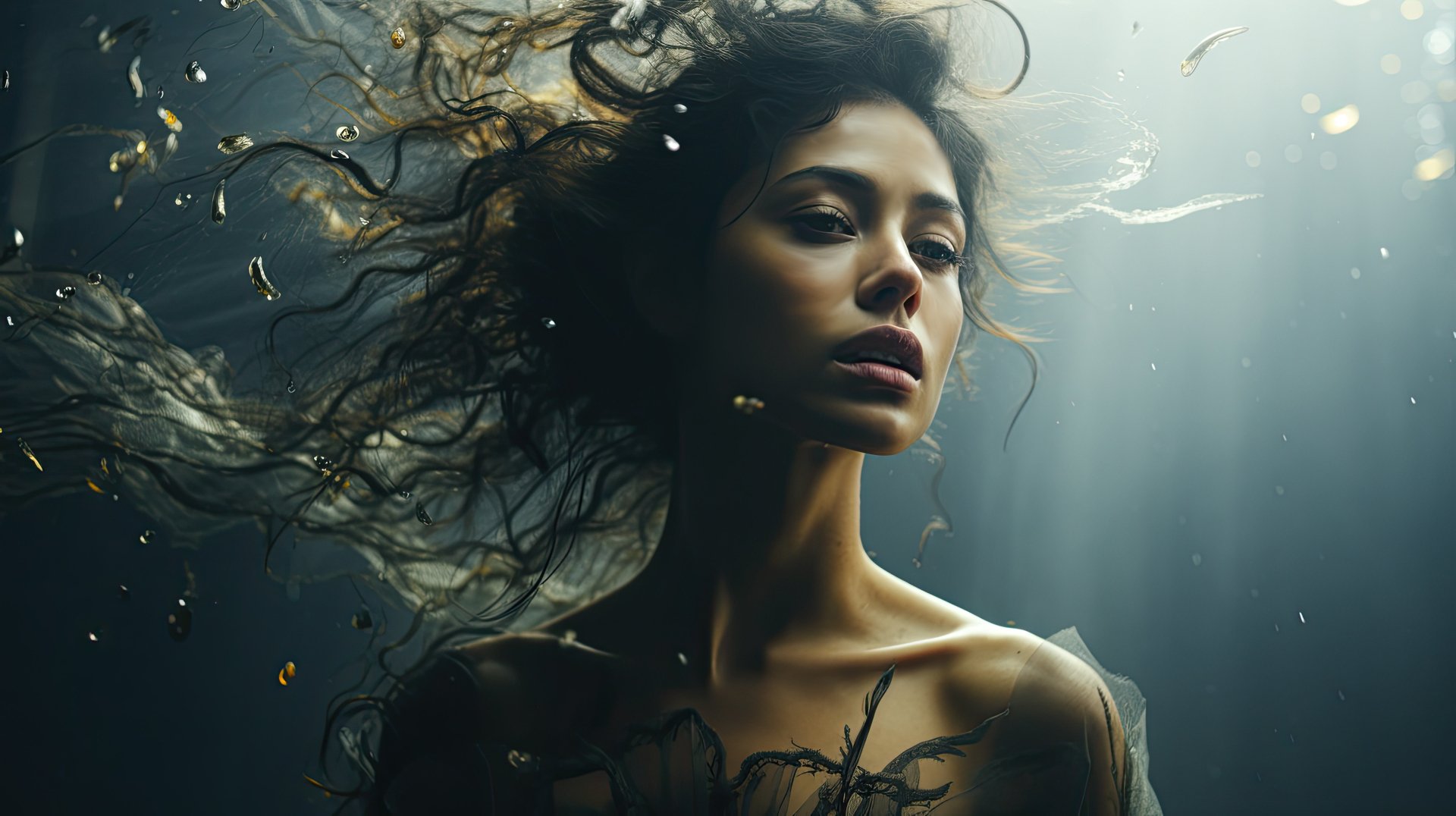 Download Woman Underwater 4k Ultra HD Wallpaper by Jensen Art