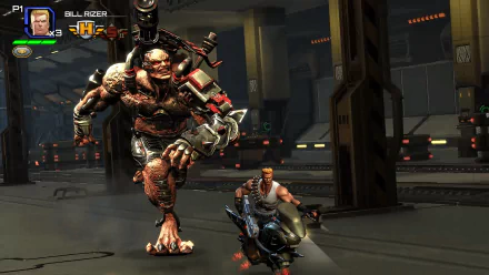 HD wallpaper of Contra: Operation C game with characters in action for desktop background.