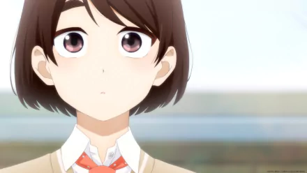 A serene HD desktop wallpaper featuring Hotaru Hinase from the anime A Condition Called Love, depicting her gentle expression and captivating eyes.