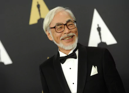 Gentleman in tuxedo at the Academy Awards - a Hayao Miyazaki themed HD desktop wallpaper background.