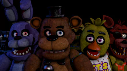 Fazbear Entertainment Freddy Fazbear's Pizza Classic Animatronics Original Animatronics Five Nights at Freddy's HD Desktop Wallpaper | Background Image