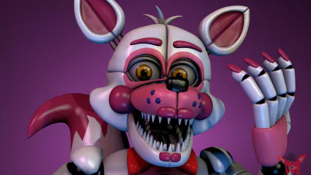 Funtime Foxy (Five Nights at Freddy's) video game Five Nights at Freddy's: Sister Location Five Nights at Freddy's HD Desktop Wallpaper | Background Image