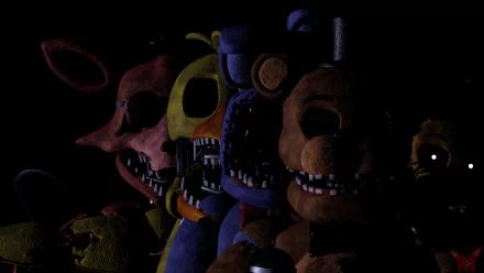Withered Freddy (Five Nights at Freddy's) Golden Freddy (Five Nights At Freddy's) video game Five Nights At Freddy's 2 Five Nights at Freddy's HD Desktop Wallpaper | Background Image