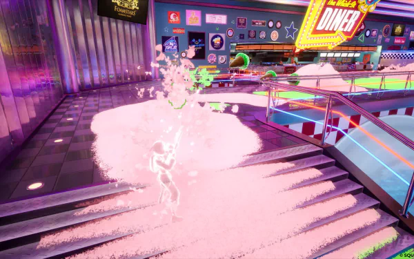 HD desktop wallpaper of Foamstars video game scene with vibrant colors and dynamic action for gaming background.